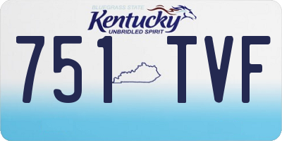 KY license plate 751TVF