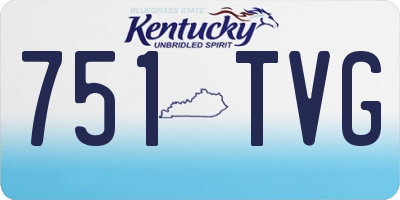 KY license plate 751TVG