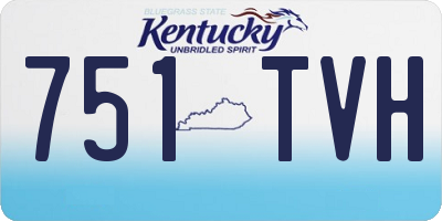 KY license plate 751TVH
