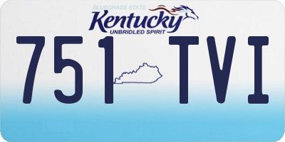 KY license plate 751TVI