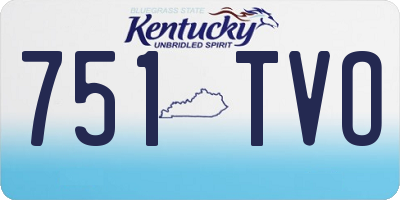 KY license plate 751TVO
