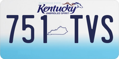 KY license plate 751TVS