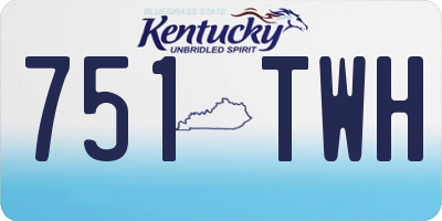 KY license plate 751TWH