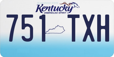 KY license plate 751TXH