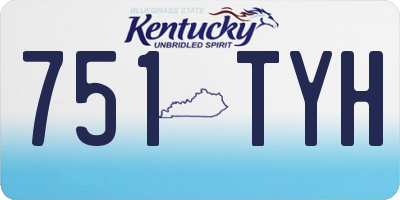 KY license plate 751TYH