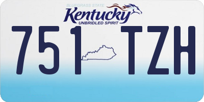 KY license plate 751TZH