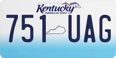 KY license plate 751UAG