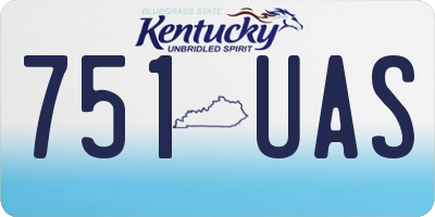 KY license plate 751UAS