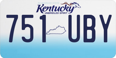 KY license plate 751UBY