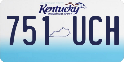 KY license plate 751UCH