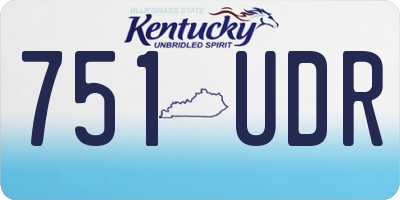 KY license plate 751UDR