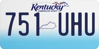 KY license plate 751UHU