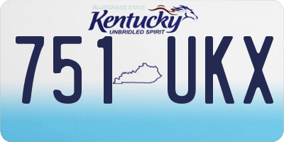 KY license plate 751UKX