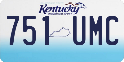 KY license plate 751UMC