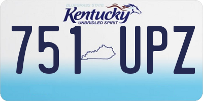 KY license plate 751UPZ