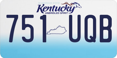KY license plate 751UQB