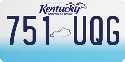 KY license plate 751UQG