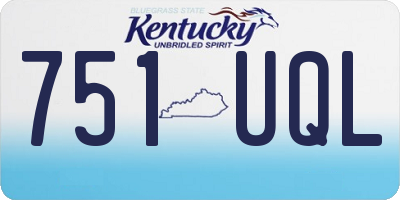 KY license plate 751UQL