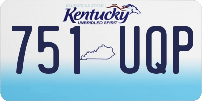 KY license plate 751UQP