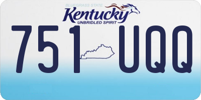 KY license plate 751UQQ