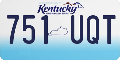 KY license plate 751UQT