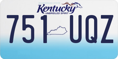 KY license plate 751UQZ