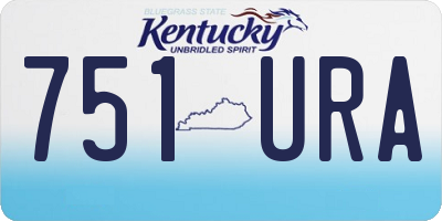 KY license plate 751URA