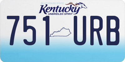KY license plate 751URB