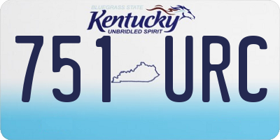 KY license plate 751URC