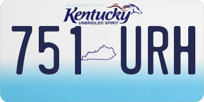 KY license plate 751URH