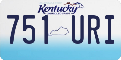 KY license plate 751URI