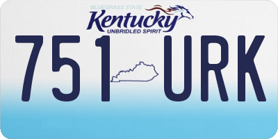 KY license plate 751URK