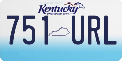KY license plate 751URL