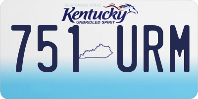 KY license plate 751URM