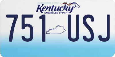 KY license plate 751USJ