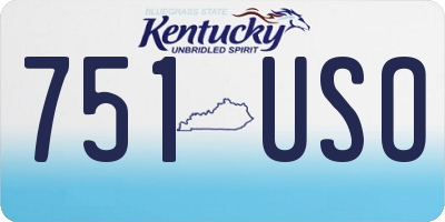 KY license plate 751USO