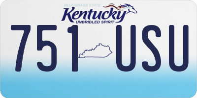 KY license plate 751USU