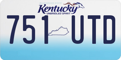 KY license plate 751UTD