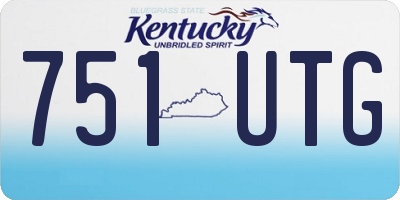 KY license plate 751UTG