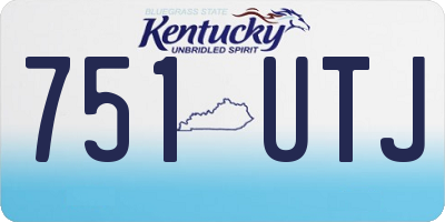 KY license plate 751UTJ