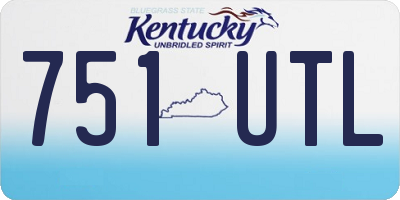 KY license plate 751UTL