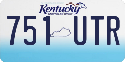 KY license plate 751UTR