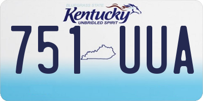 KY license plate 751UUA