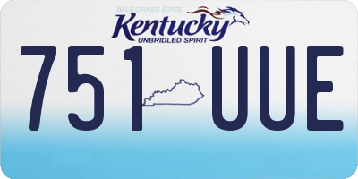KY license plate 751UUE