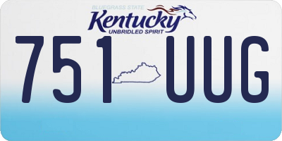 KY license plate 751UUG