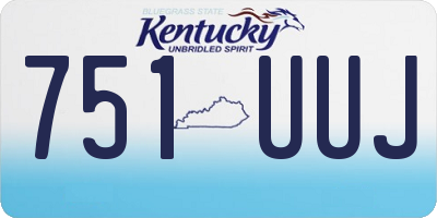 KY license plate 751UUJ