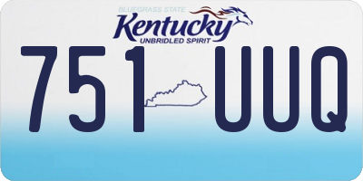 KY license plate 751UUQ