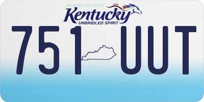 KY license plate 751UUT