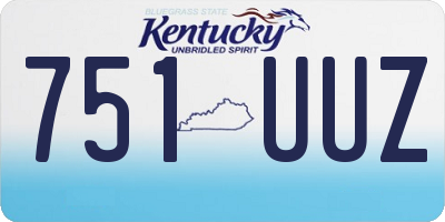 KY license plate 751UUZ