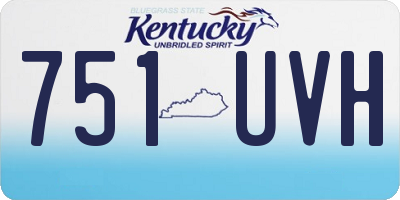 KY license plate 751UVH
